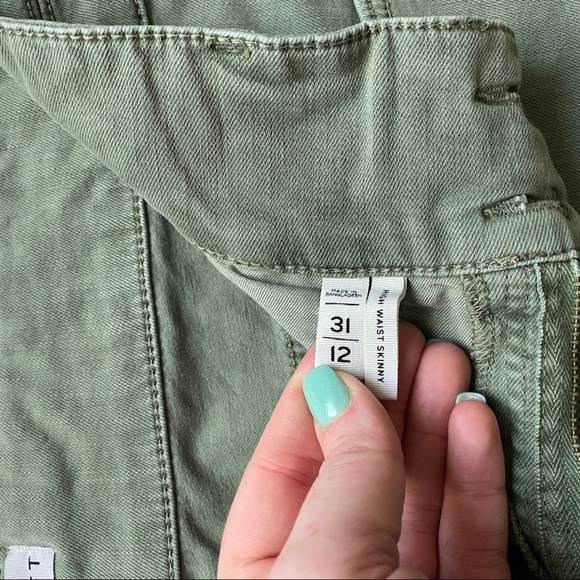 EUC Loft Hunter Green High Waist Skinny Jeans - Picture 4 of 6